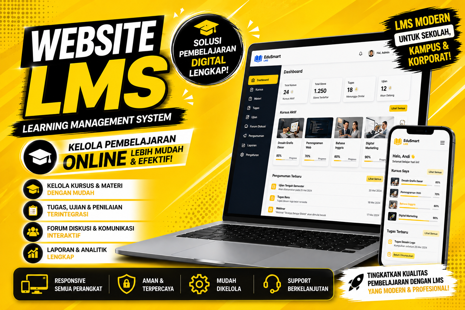 Aplikasi LMS Lerning Management Sistem